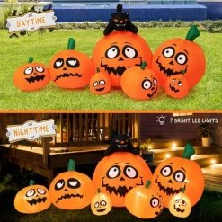 Costway 9.5 FT Long Inflatable Pumpkin Combo w/ Black Cat, Built-in LED Lights 16 Costway 9.5 FT Long Inflatable Pumpkin Combo w/ Black Cat, Built-in LED Lights -HYDE & EEK BOUTIQUE Store GUEST 67344934 eb23 4be3 8c86 1b34ef6a26af
