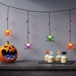 Hyde & EEK! Boutique 25ct Spider Halloween Icicle Lights Clear - Hyde & EEK! Boutique™