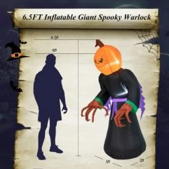 Tangkula 6.5 FT Halloween Inflatable Pumpkin Reaper Giant Blow up Ghost Decoration w/Pumpkin Face Built-in Lights Ground Stakes 17 Tangkula 6.5 FT Halloween Inflatable Pumpkin Reaper Giant Blow up Ghost Decoration w/Pumpkin Face Built-in Lights Ground Stakes -HYDE & EEK BOUTIQUE Store GUEST 6a0a565b 9c06 4f69 b232 a4cea011c602