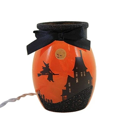 Stony Creek 4.0" Halloween Pre-Lit Small Jar Cat Haunted House - Novelty Sculpture Lights 5 Stony Creek 4.0" Halloween Pre-Lit Small Jar Cat Haunted House - Novelty Sculpture Lights - Image 5