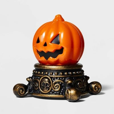 Hyde & EEK! Boutique Light Up Flickering Flame Pumpkin Halloween Decorative Prop - Hyde & EEK! Boutique™ 2 Hyde & EEK! Boutique Light Up Flickering Flame Pumpkin Halloween Decorative Prop - Hyde & EEK! Boutique™ - Image 2