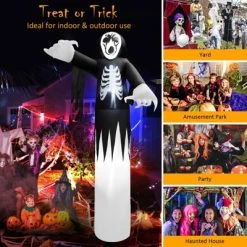 Tangkula 12 FT Halloween Inflatable Skeleton Decoration w/ Built-in LEDs Inflatable Scull Face Ghost 17 Tangkula 12 FT Halloween Inflatable Skeleton Decoration w/ Built-in LEDs Inflatable Scull Face Ghost -HYDE & EEK BOUTIQUE Store GUEST 715a2ae5 0928 4942 83ba 2b3c9402837c