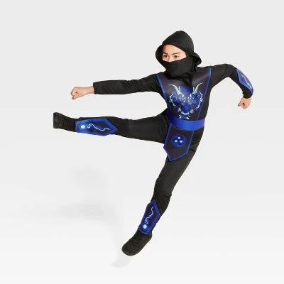 Kids' Water Dragon Ninja Halloween Costume Jumpsuit with Mask - Hyde & EEK! Boutique™ Multi-colored 2 Kids' Water Dragon Ninja Halloween Costume Jumpsuit with Mask - Hyde & EEK! Boutique™ Multi-colored - Image 2