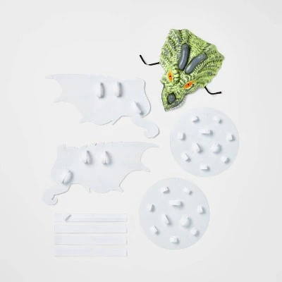 Kids' Adaptive Dragon Halloween Costume Wheelchair Cover with Headpiece - Hyde & EEK! Boutique™ Multicolor 3 Kids' Adaptive Dragon Halloween Costume Wheelchair Cover with Headpiece - Hyde & EEK! Boutique™ Multicolor - Image 3