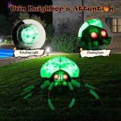 Costway 5 FT Long Halloween Inflatable Spider with White Net Yard Decor w/Rotating Light 14 Costway 5 FT Long Halloween Inflatable Spider with White Net Yard Decor w/Rotating Light -HYDE & EEK BOUTIQUE Store GUEST 7edf237c a053 4dda a0b5 3679d8c6b641
