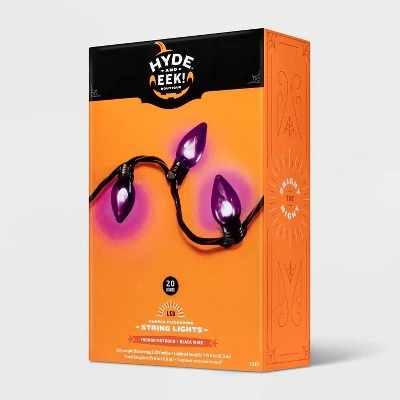Hyde & EEK! Boutique 20ct LED Halloween String Lights Purple Flicker - Hyde & EEK! Boutique™ 3 Hyde & EEK! Boutique 20ct LED Halloween String Lights Purple Flicker - Hyde & EEK! Boutique™ - Image 3