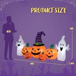 Costway 9FT Long Halloween Inflatable Pumpkins Self Inflating Halloween Pumpkin -HYDE & EEK BOUTIQUE Store GUEST 7f631109 2deb 4010 9d9e 4af8474e663a