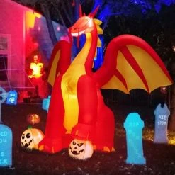 Costway 10 FT Inflatable Giant Animated Fire Dragon Outdoor Halloween Decor w/Lights 13 Costway 10 FT Inflatable Giant Animated Fire Dragon Outdoor Halloween Decor w/Lights -HYDE & EEK BOUTIQUE Store GUEST 7f7f0235 787b 4c45 ba1f c21a951e6fae