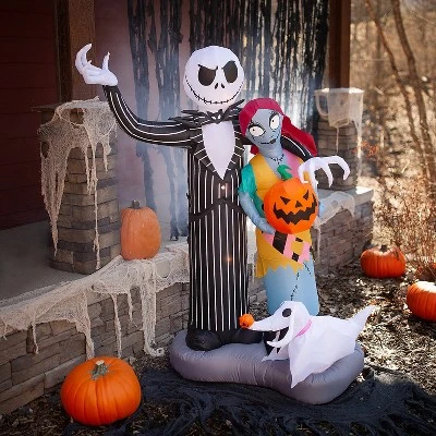 Halloween Express Jack Skellington 6 ft Nightmare Before Christmas Scene Inflatable Decoration 2 Halloween Express Jack Skellington 6 ft Nightmare Before Christmas Scene Inflatable Decoration - Image 2