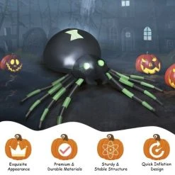 Costway 6FT Halloween Inflatable Blow-Up Spider w/ LED Lights Outdoor Yard Decoration -HYDE & EEK BOUTIQUE Store GUEST 8533f0ec c34a 4888 ab9e faf9a279c735