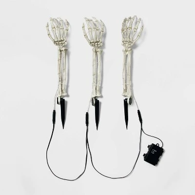 Hyde & EEK! Boutique 3ct LED Skeleton Arms Halloween Novelty Path Lights - Hyde & EEK! Boutique™ 2 Hyde & EEK! Boutique 3ct LED Skeleton Arms Halloween Novelty Path Lights - Hyde & EEK! Boutique™ - Image 2