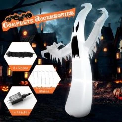 Costway 12ft Halloween Inflatable Ghost Quick Blow up w/LED Lights Outdoor Yard Scary Decoration 11 Costway 12ft Halloween Inflatable Ghost Quick Blow up w/LED Lights Outdoor Yard Scary Decoration -HYDE & EEK BOUTIQUE Store GUEST 8608b04e 72e6 4186 b068 bc3139d891dc