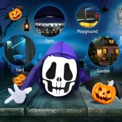 Costway 4 Ft Halloween Inflatable Ghost Outdoor & Indoor Halloween Decoration 12 Costway 4 Ft Halloween Inflatable Ghost Outdoor & Indoor Halloween Decoration -HYDE & EEK BOUTIQUE Store GUEST 86a8403d 42f1 432e b89d c64f4a00edeb