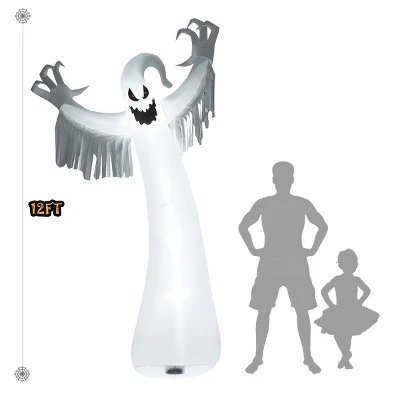 Tangkula Halloween Decoration 12FT Inflatable Blow Up Ghost With LED Lights Outdoor Yard 1 Tangkula Halloween Decoration 12FT Inflatable Blow Up Ghost With LED Lights Outdoor Yard