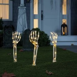 Hyde & EEK! Boutique 3ct LED Skeleton Arms Halloween Novelty Path Lights - Hyde & EEK! Boutique™