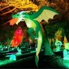 Costway 5 FT Hanging Halloween Inflatable Fire-breathing Dragon Flying Decoration Yard