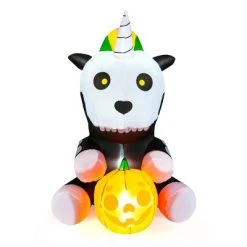 Costway 5ft Inflatable Halloween Unicorn Skeleton Holding Pumpkin for Yard w/LED Lights 17 Costway 5ft Inflatable Halloween Unicorn Skeleton Holding Pumpkin for Yard w/LED Lights -HYDE & EEK BOUTIQUE Store GUEST 9077f05e c23b 4247 84de 6d6ccde9a449