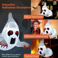 Costway 3.3' Halloween Inflatable Ghost Blow Up Flying Halloween Decoration for Party -HYDE & EEK BOUTIQUE Store GUEST 929cb347 50a9 45cf 8694 0712fbb25f4f