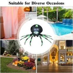 Costway 6FT Halloween Inflatable Blow-Up Spider w/ LED Lights Outdoor Yard Decoration -HYDE & EEK BOUTIQUE Store GUEST 94387111 d450 4671 acaf df31ff1529ba