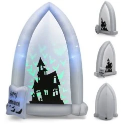 Costway 7 FT Halloween Inflatable Tombstone Yard Decoration w/Bat LED Projector -HYDE & EEK BOUTIQUE Store GUEST 9796d355 e72c 4064 a054 b4d8be69acc9