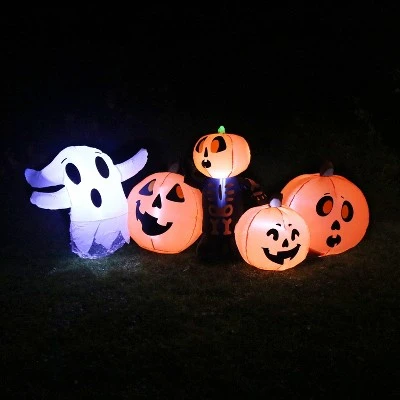 Sunnydaze Decor Sunnydaze 7' Self-Inflatable Holiday Haunted Pumpkin Patch Outdoor Halloween Lawn Decoration with LED Lights 2 Sunnydaze Decor Sunnydaze 7' Self-Inflatable Holiday Haunted Pumpkin Patch Outdoor Halloween Lawn Decoration with LED Lights - Image 2