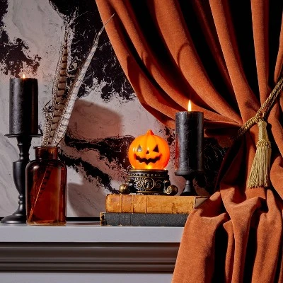 Hyde & EEK! Boutique Light Up Flickering Flame Pumpkin Halloween Decorative Prop - Hyde & EEK! Boutique™ 1 Hyde & EEK! Boutique Light Up Flickering Flame Pumpkin Halloween Decorative Prop - Hyde & EEK! Boutique™