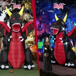Costway 8 FT Halloween Inflatable Fire Dragon Giant Blow up Decoration with LED Lights -HYDE & EEK BOUTIQUE Store GUEST 9c3a1867 4952 4434 8173 2ec43fc04c1a