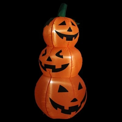 Northlight 3.5' Spooky Town LED Lighted Inflatable Jack-O-Lantern Trio Halloween Outdoor Yard Decoration 1 Northlight 3.5' Spooky Town LED Lighted Inflatable Jack-O-Lantern Trio Halloween Outdoor Yard Decoration