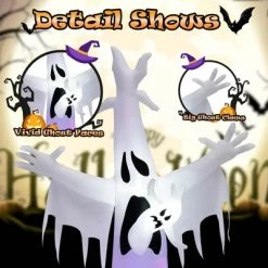 Costway 8FT Giant Halloween Inflatable Ghost Outdoor Decor w/LED Colorful Rotating Light 16 Costway 8FT Giant Halloween Inflatable Ghost Outdoor Decor w/LED Colorful Rotating Light -HYDE & EEK BOUTIQUE Store GUEST a2f20038 9ede 42a5 a421 3ab299698cdb