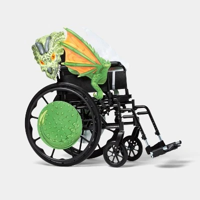 Kids' Adaptive Dragon Halloween Costume Wheelchair Cover with Headpiece - Hyde & EEK! Boutique™ Multicolor 5 Kids' Adaptive Dragon Halloween Costume Wheelchair Cover with Headpiece - Hyde & EEK! Boutique™ Multicolor - Image 5