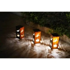 Techko Maid LED Solar 10.8" Portable Halloween Cut Out Decorative Outdoor Lantern Clear 21 Techko Maid LED Solar 10.8" Portable Halloween Cut Out Decorative Outdoor Lantern Clear -HYDE & EEK BOUTIQUE Store GUEST a8edaaa8 5482 42af 8ab8 bab8ece2a7c1