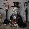Northlight 23.5" LED Lighted Skeleton with Jack-O-Lantern Halloween Decoration
