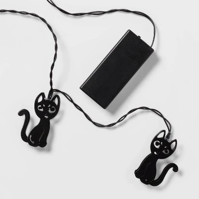 Hyde & EEK! Boutique 10ct LED Cat Halloween Metal String Lights - Hyde & EEK! Boutique™ 4 Hyde & EEK! Boutique 10ct LED Cat Halloween Metal String Lights - Hyde & EEK! Boutique™ - Image 4