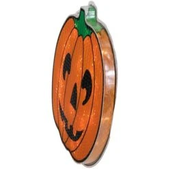 Northlight 13.5" Lighted Orange Jack O' Lantern Halloween Window Silhouette -HYDE & EEK BOUTIQUE Store GUEST aeee3082 92f3 4369 be83 03f7d23b5838