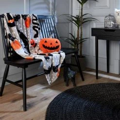 Hyde & EEK! Boutique Halloween Icons Printed Plush Halloween Throw Blanket - Hyde & EEK! Boutique™