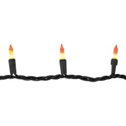 Northlight 50-Count Yellow and Orange Candy Corn Mini Halloween Light Set, Black Wire -HYDE & EEK BOUTIQUE Store GUEST b02e20dc f2d9 43d7 8fff 78449612bdba