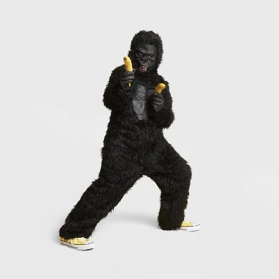 Kids' Gorilla Halloween Costume Jumpsuit with Mask - Hyde & EEK! Boutique™ Black 1 Kids' Gorilla Halloween Costume Jumpsuit with Mask - Hyde & EEK! Boutique™ Black
