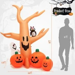 Costway 8 FT Halloween Inflatable Dead Tree w/ Pumpkins Blow up Yard Decoration -HYDE & EEK BOUTIQUE Store GUEST b0848637 b0b7 4baf bd88 94d9d779b190