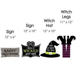 Big Dot of Happiness Happy Halloween - Witch Lawn Decorations - Outdoor Halloween Yard Decorations - 10 Piece -HYDE & EEK BOUTIQUE Store GUEST b157c995 cd26 488c 916f ee0aa5cb7e3e