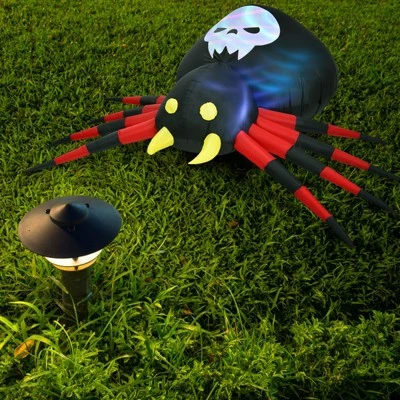 Tangkula 6.5FT Inflatable Halloween Spider Long Outdoor Indoor Blow Up Spider with Magic LED Lights 1 Tangkula 6.5FT Inflatable Halloween Spider Long Outdoor Indoor Blow Up Spider with Magic LED Lights