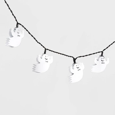 Hyde & EEK! Boutique 10ct LED Metal Ghost Halloween String Lights Cool White - Hyde & EEK! Boutique™ 2 Hyde & EEK! Boutique 10ct LED Metal Ghost Halloween String Lights Cool White - Hyde & EEK! Boutique™ - Image 2