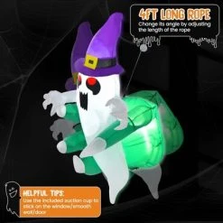 Costway 3.6' Halloween Inflatable Ghost Indoor Outdoor Blow Up Flying Halloween Decor 14 Costway 3.6' Halloween Inflatable Ghost Indoor Outdoor Blow Up Flying Halloween Decor -HYDE & EEK BOUTIQUE Store GUEST bb17a39e 08a6 4b40 ab16 4a163588161a