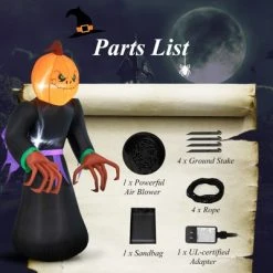 Tangkula 6.5 FT Halloween Inflatable Pumpkin Reaper Giant Blow up Ghost Decoration w/Pumpkin Face Built-in Lights Ground Stakes 16 Tangkula 6.5 FT Halloween Inflatable Pumpkin Reaper Giant Blow up Ghost Decoration w/Pumpkin Face Built-in Lights Ground Stakes -HYDE & EEK BOUTIQUE Store GUEST bb9c7df4 6f0e 43af 9d6a d1f66691140d