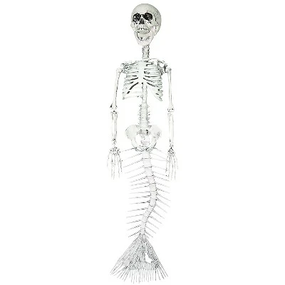 Sunstar Industries Sunstar Mermaid Skeleton Halloween Decoration - 29.5 in - White 1 Sunstar Industries Sunstar Mermaid Skeleton Halloween Decoration - 29.5 in - White