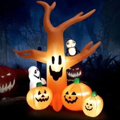 Costway 8 FT Halloween Inflatable Dead Tree w/ Pumpkins Blow up Yard Decoration -HYDE & EEK BOUTIQUE Store GUEST c4e930a5 93b8 4fdb aa4a ff682b7d32df
