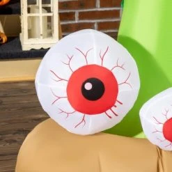 Outsunny HOMCOM 47.25" Inflatable Halloween Monster Hand Grasping Bloodshot Eyeballs, Blow Up Decoration Outdoor LED Yard Display, Waterproof -HYDE & EEK BOUTIQUE Store GUEST cb736cbc 3695 4aa8 b5be 8061e0a36656
