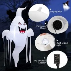 Costway 5 FT Tall Halloween Inflatable Hanging Ghost Blow-up Yard Decoration w/LED Light 13 Costway 5 FT Tall Halloween Inflatable Hanging Ghost Blow-up Yard Decoration w/LED Light -HYDE & EEK BOUTIQUE Store GUEST cbb3e89e 8809 4d5b afe8 0e10cb6cfc5b