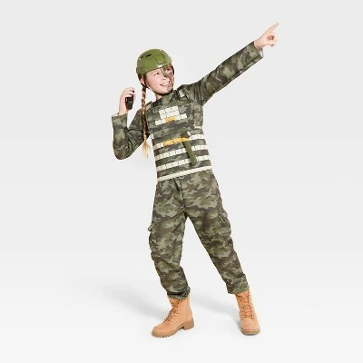 Kids' Army Halloween Costume Jumpsuit with Accessories - Hyde & EEK! Boutique™ Green 2 Kids' Army Halloween Costume Jumpsuit with Accessories - Hyde & EEK! Boutique™ Green - Image 2