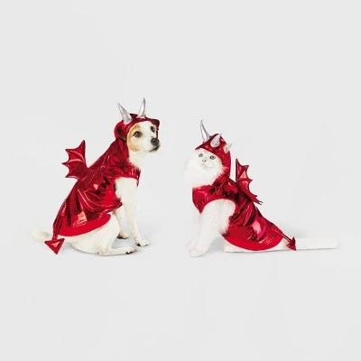 Red Metallic Devil Dog and Cat Hoodie Costume - Hyde & EEK! Boutique™ 5 Red Metallic Devil Dog and Cat Hoodie Costume - Hyde & EEK! Boutique™ - Image 5