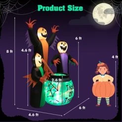Costway 8FT Inflatable Halloween Witches Holding Cauldron Yard Decor w/ Colorful Lights -HYDE & EEK BOUTIQUE Store GUEST d37e5bda ec6a 4d89 9dc9 e3cf5d9b93d4